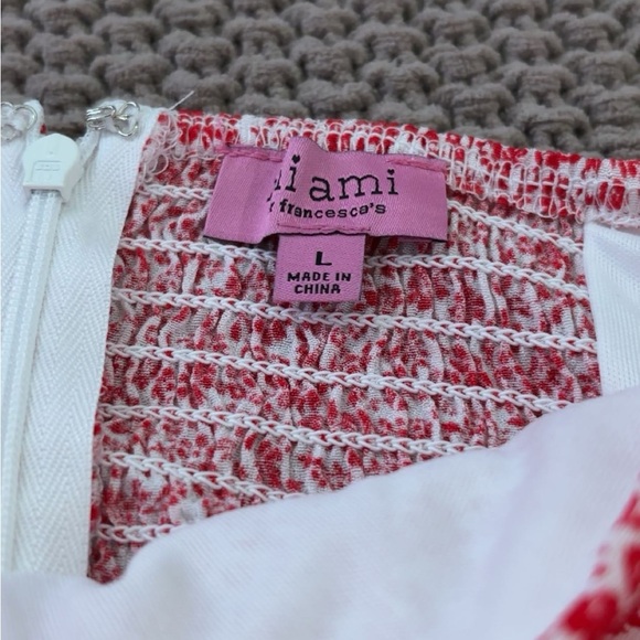 Francesca‘s red and white floral dress - Picture 5 of 7